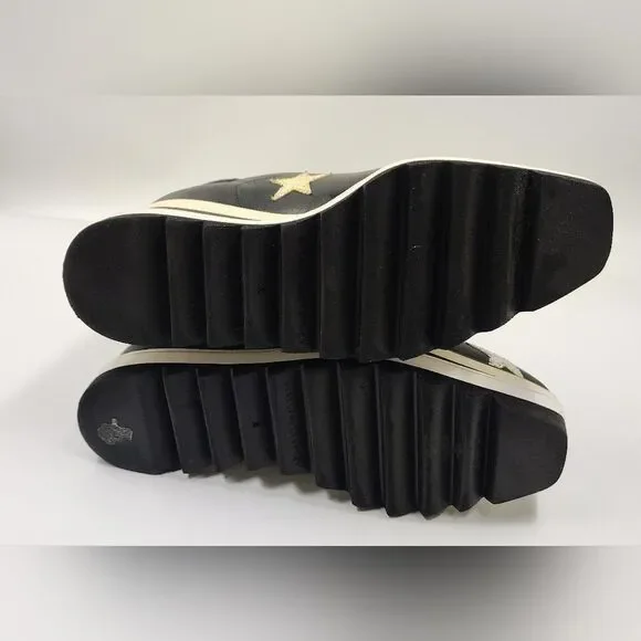 Stella McCartney Leather Elyse Star Platform Trainers Sneakers Sz 38 - Picture 16 of 16